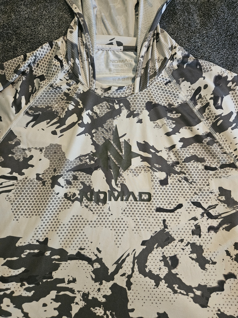 Nomad - Men's Mirage Camo Hoodie - Moss Grazier Camo View 3